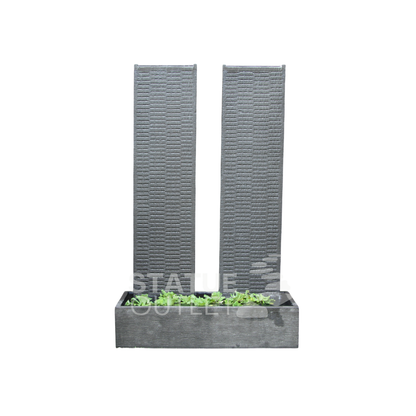 Twin Ripple Wall Fountain