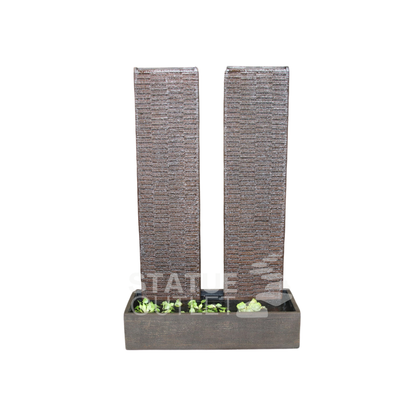 Twin Ripple Wall Fountain