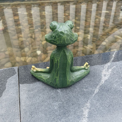 Peaceful Pond Yogi Frog