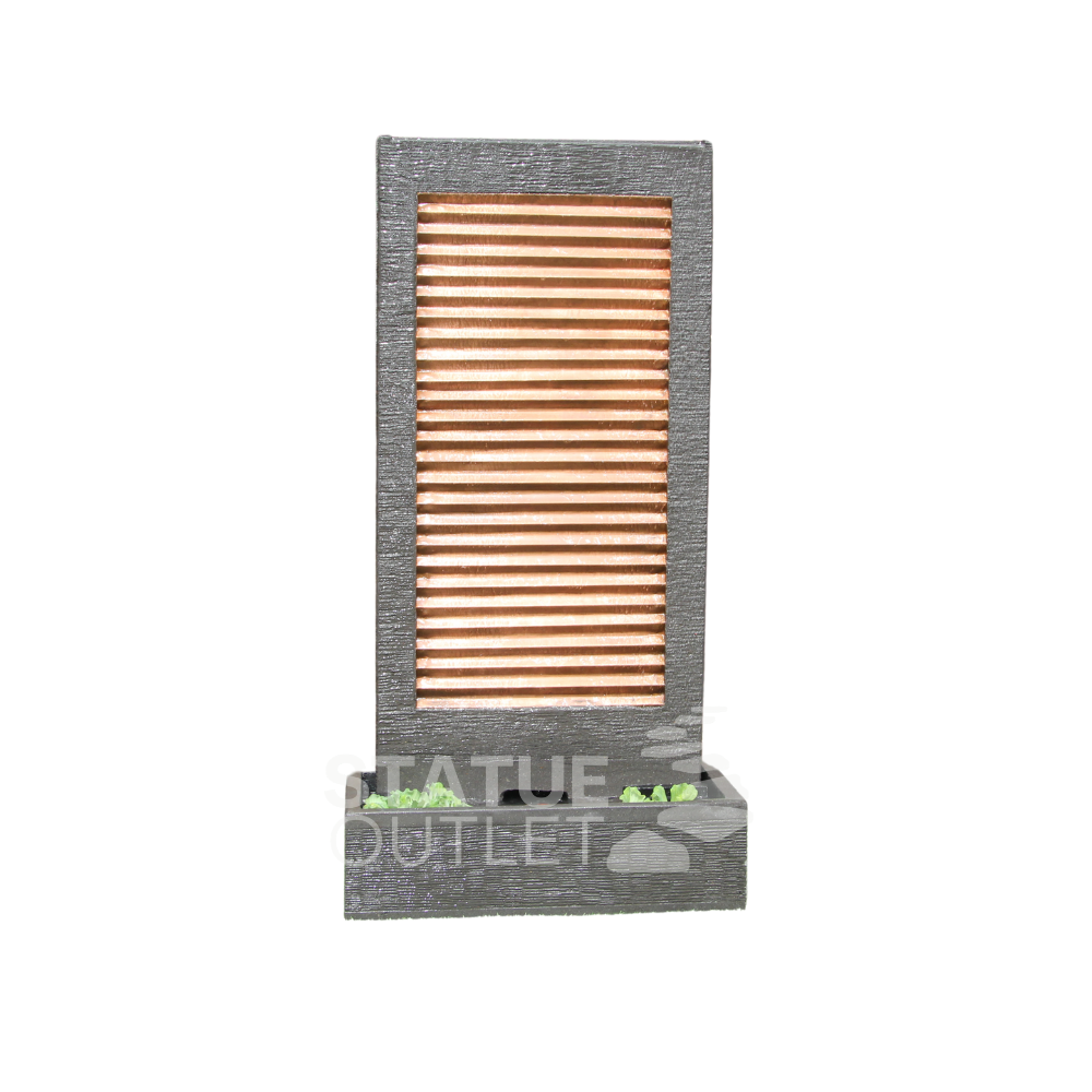 Zig Zag Copper Wall Fountain