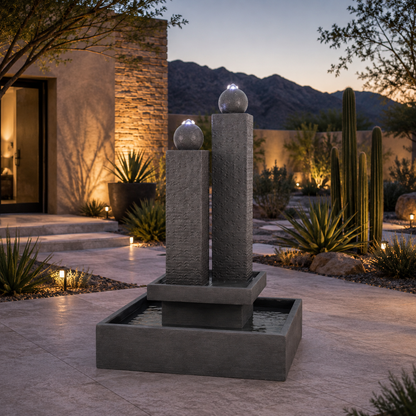Twin Column Fountain