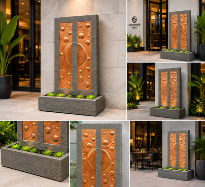 Bubble Copper Wall Fountain
