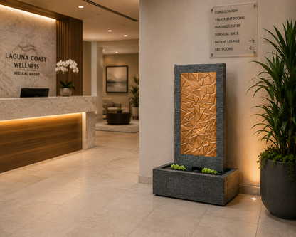Abstract Copper Wall Fountain