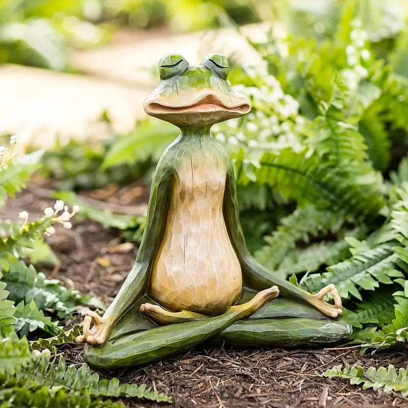 Peaceful Pond Yogi Frog