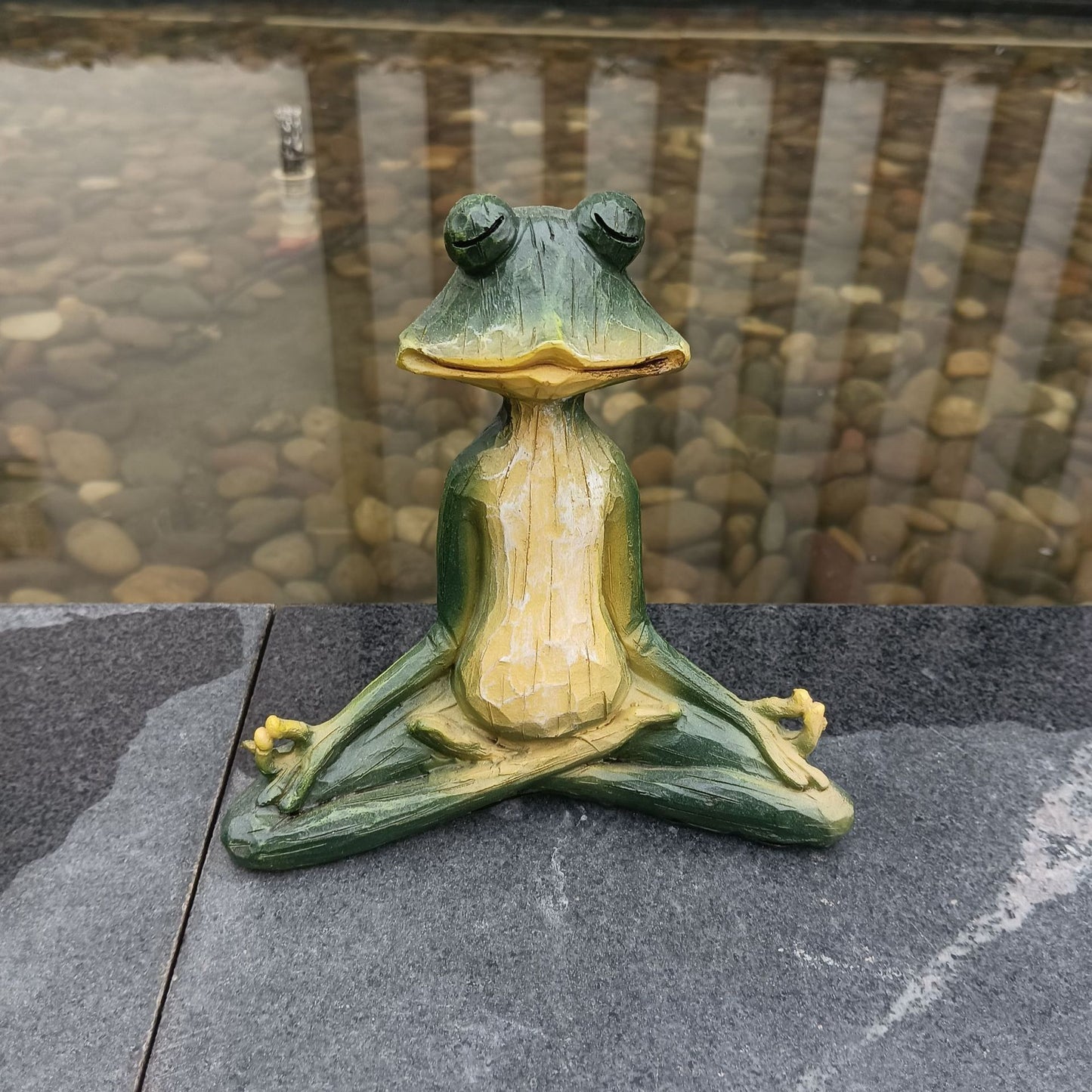Peaceful Pond Yogi Frog