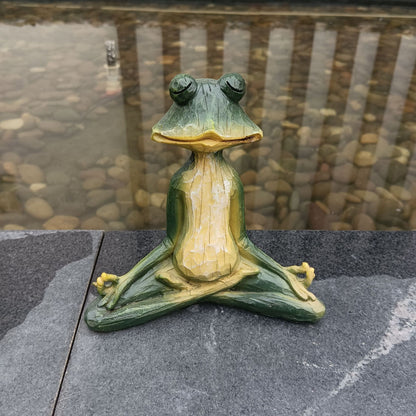 Peaceful Pond Yogi Frog