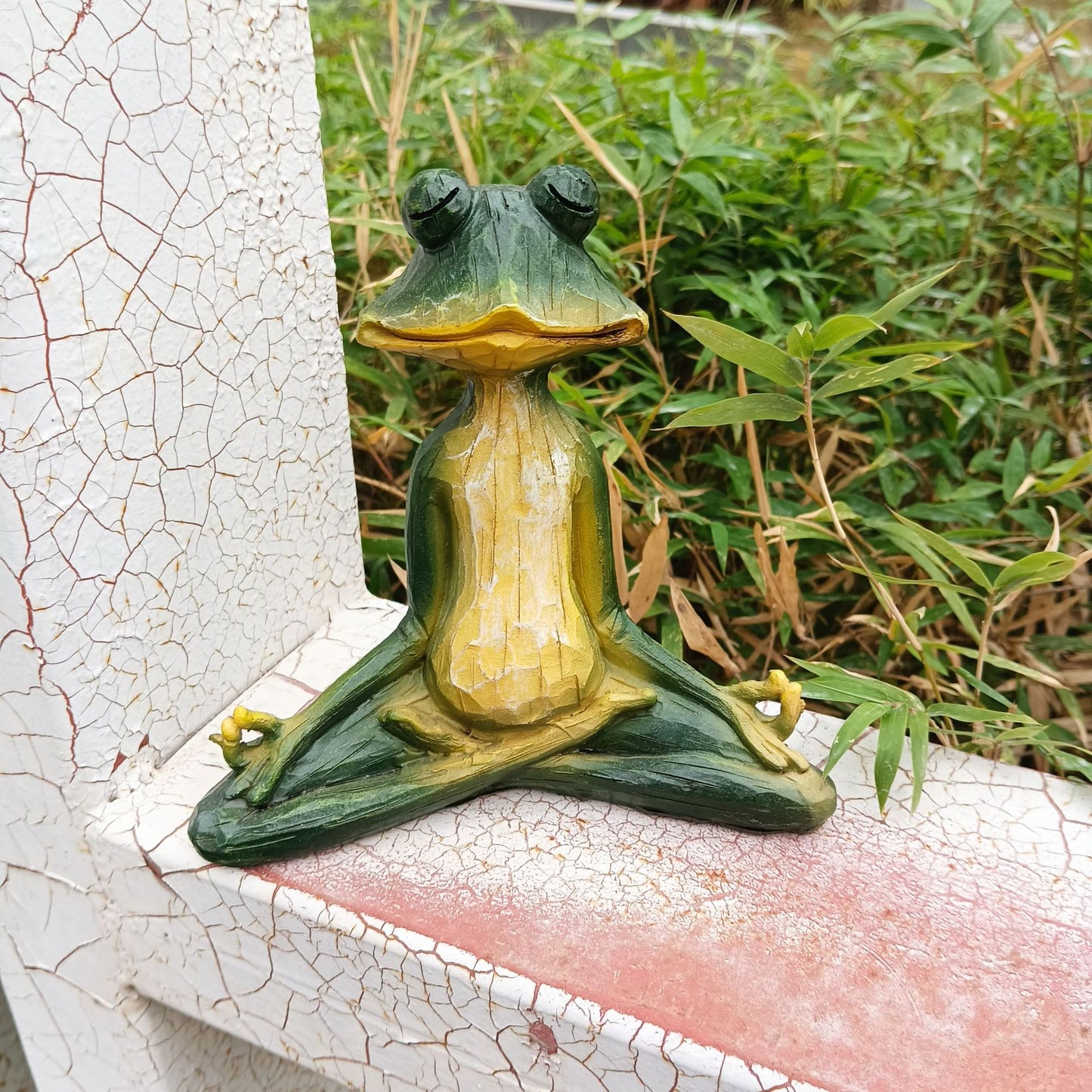 Peaceful Pond Yogi Frog