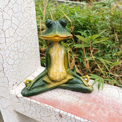 Peaceful Pond Yogi Frog