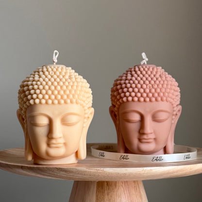 Buddha Bust Candle | Sculptural Soy Wax Statue-0