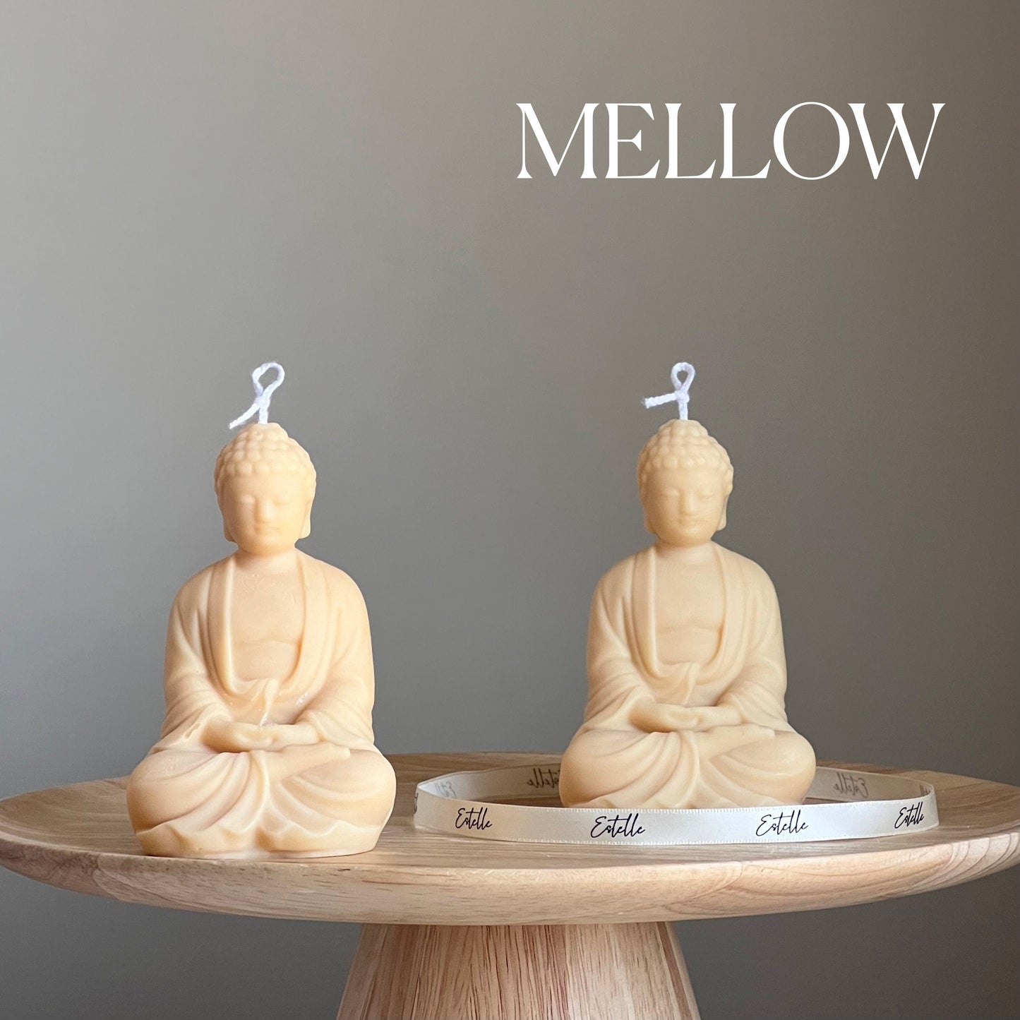Soy Wax Buddha Candle: Sculptural Statue Candle, Home Decor-3