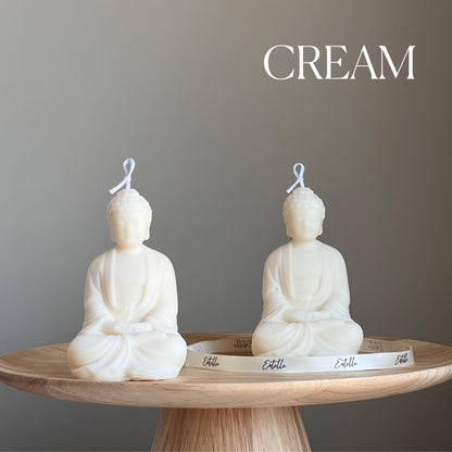 Soy Wax Buddha Candle: Sculptural Statue Candle, Home Decor-2