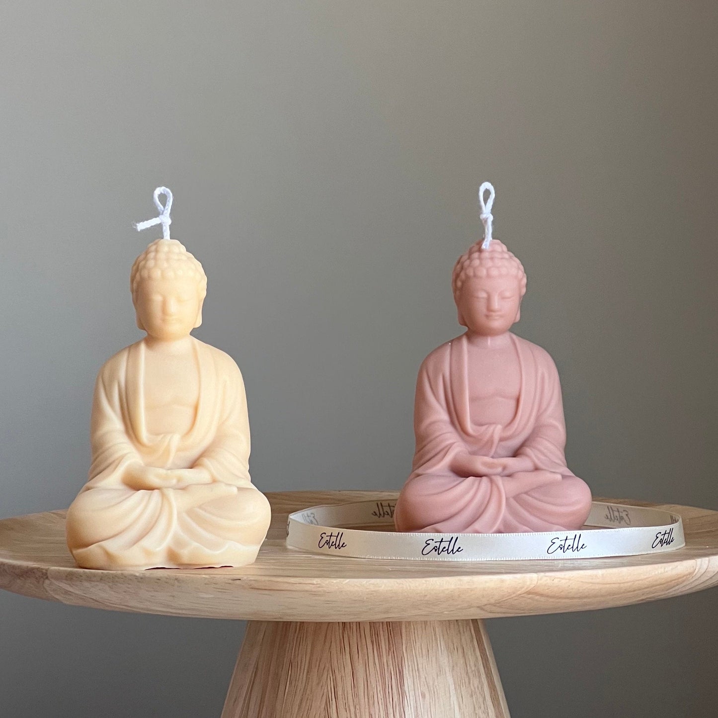 Soy Wax Buddha Candle: Sculptural Statue Candle, Home Decor-0