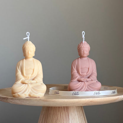 Soy Wax Buddha Candle: Sculptural Statue Candle, Home Decor-0